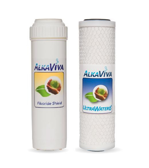 AlkaViva External UltraWater Filters: 1 UltraWater & 1 Fluoride 