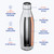 Alkaline Water Plus 17-Ounce Silver (inside view)